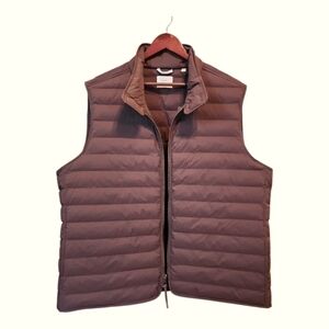 NWT Billy Reid Men's Brown Baffle Vest